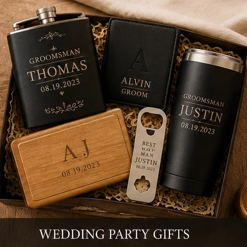 Personalized wedding party gifts