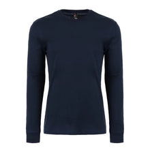 Premium Long Sleeve Tee - Blank - Navy - Front