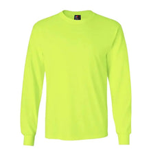 Premium Long Sleeve Tee - Blank - Neon Yellow - Front