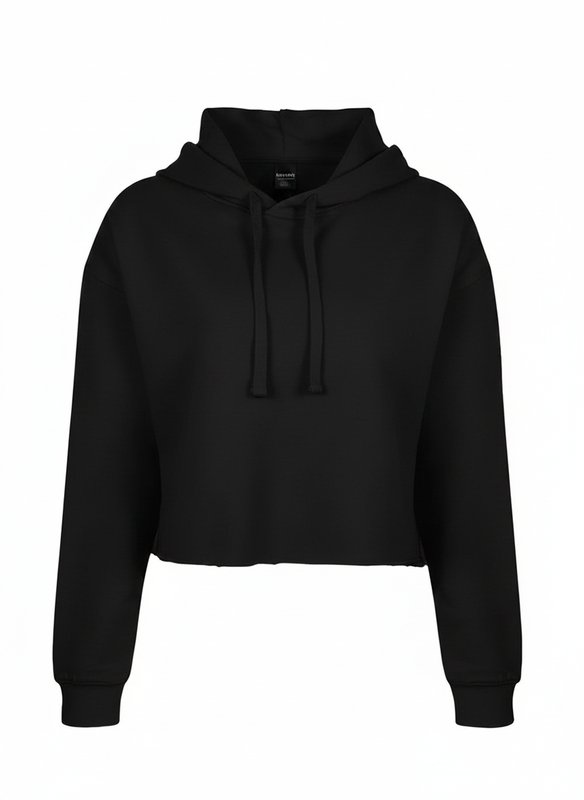 Premium Women's Crop Hoodie - Blank