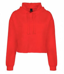 Premium Women's Crop Hoodie - Blank - Red - Front
