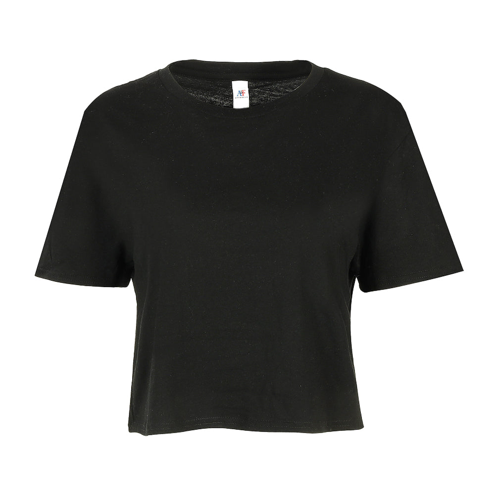 1133 Crop Top - Crop Tee - Black