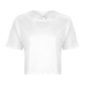 1133 Crop Top - Crop Tee - white