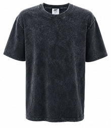 Premium Mineral Washed Tee - Blank - Black - Front