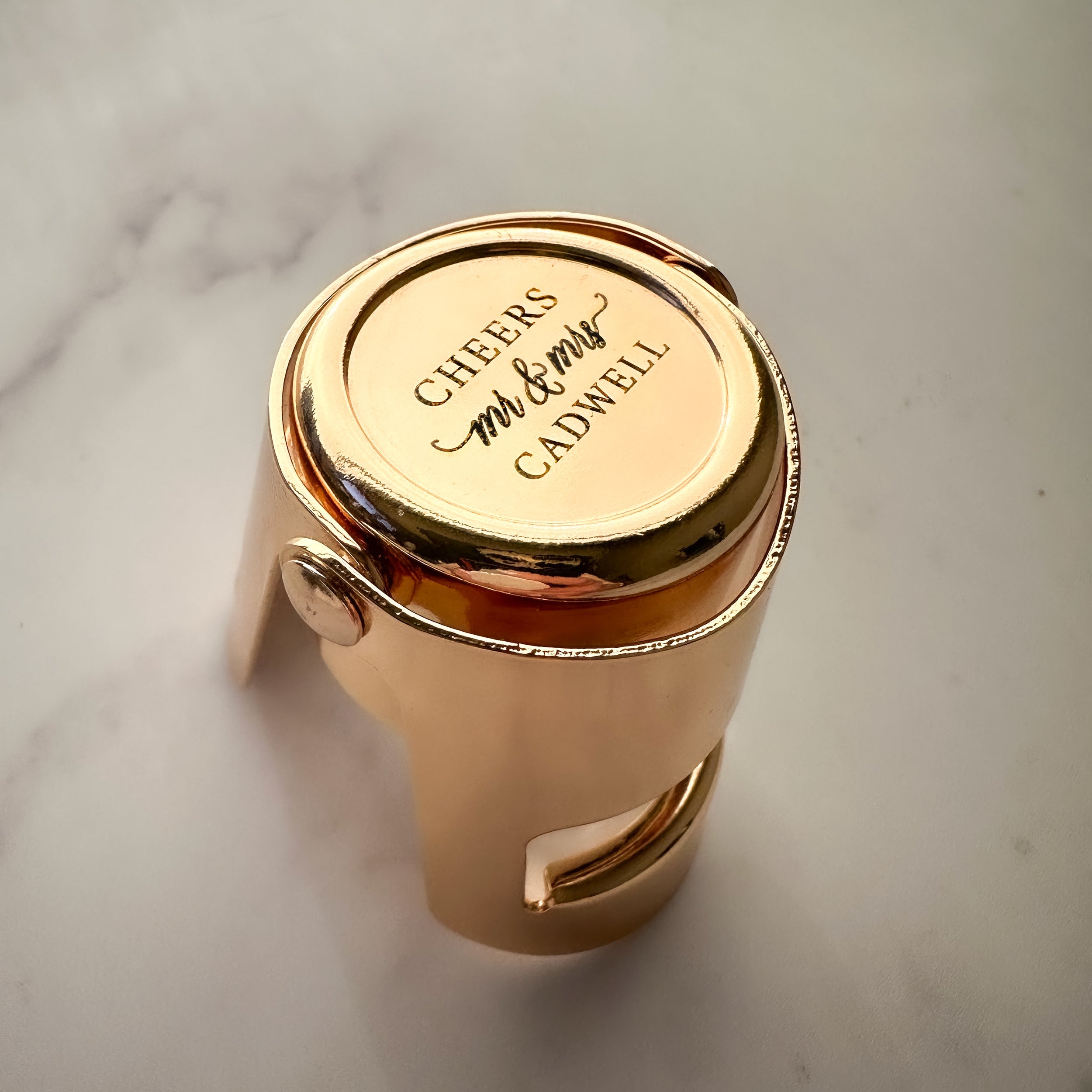 Engraved Champagne Bottle Stopper, Design: L9