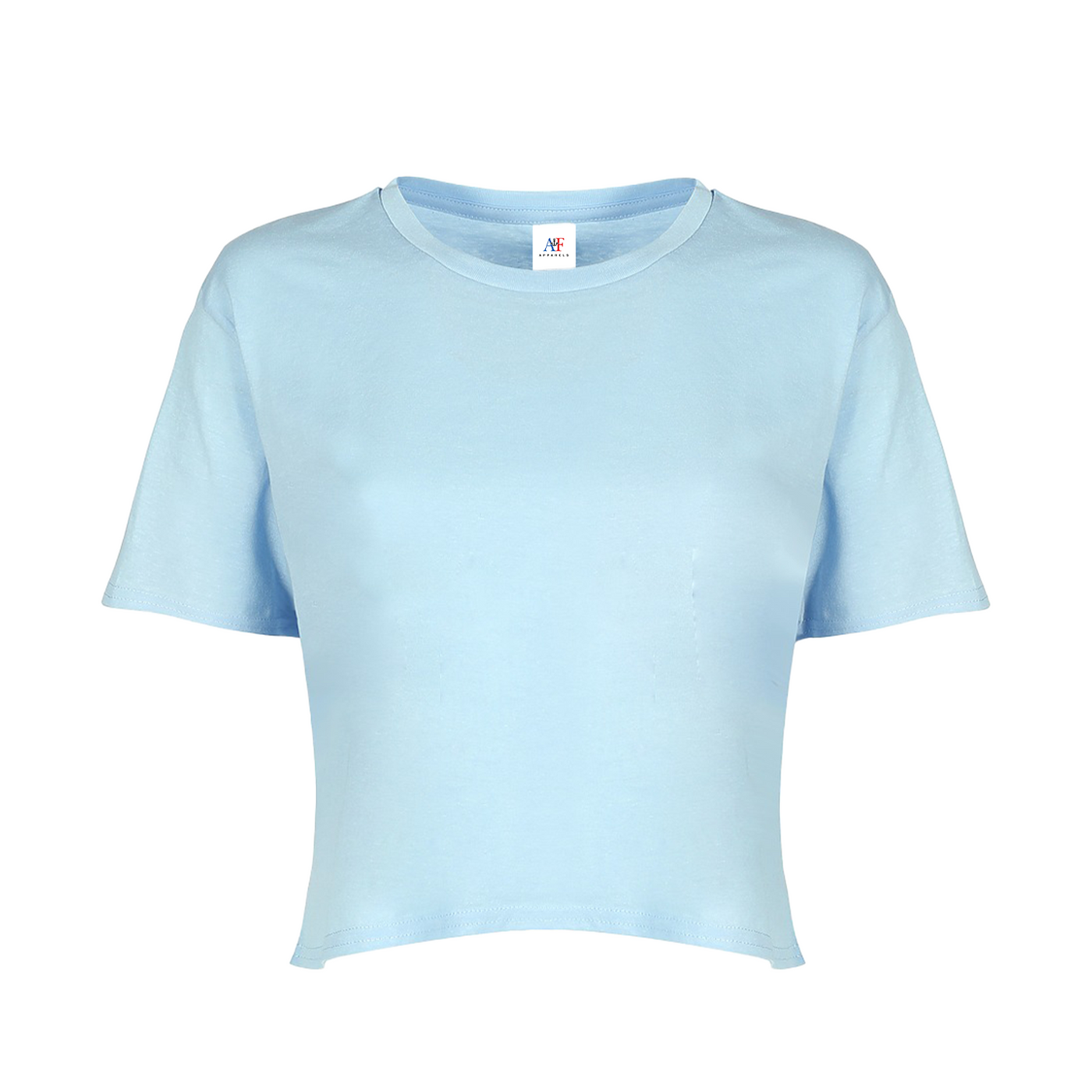 1133 Crop Top - Crop Tee - Powder Blue