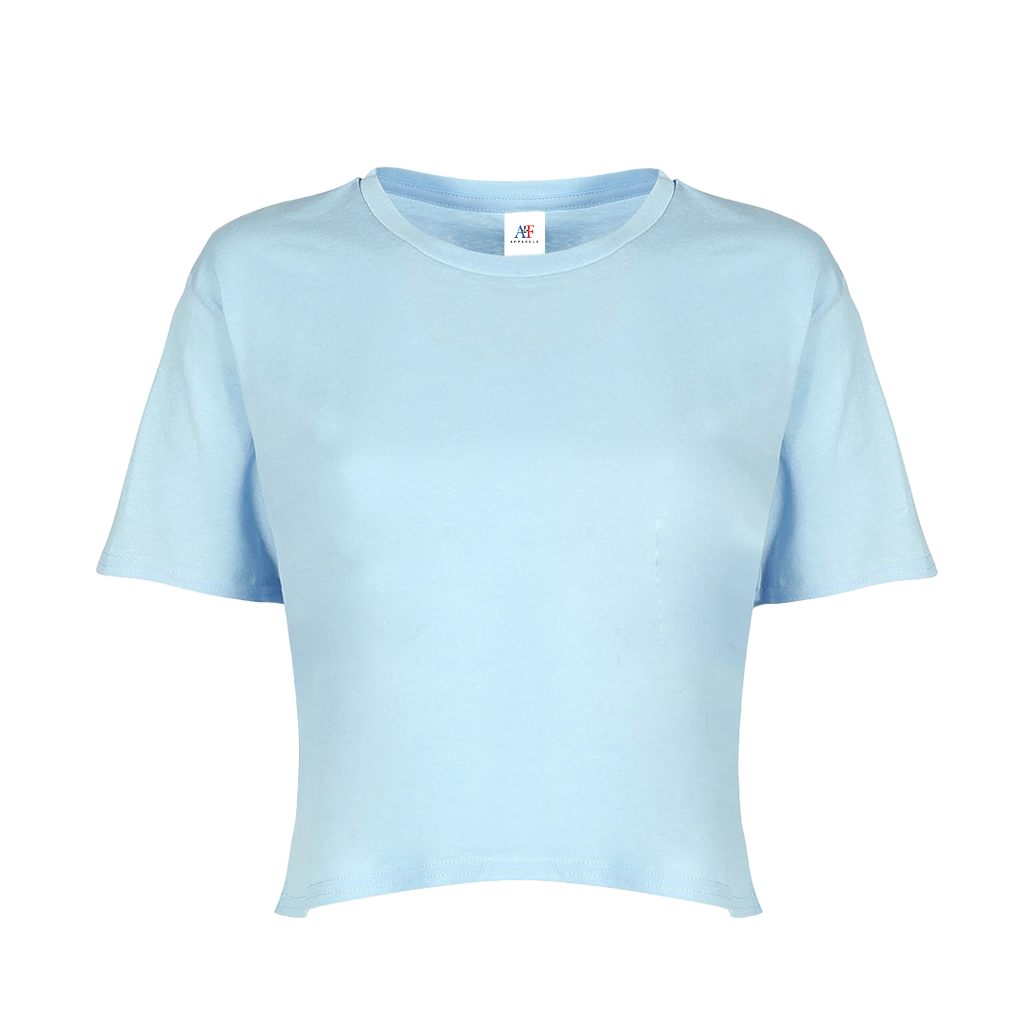 1133 Crop Top - Crop Tee - Powder Blue
