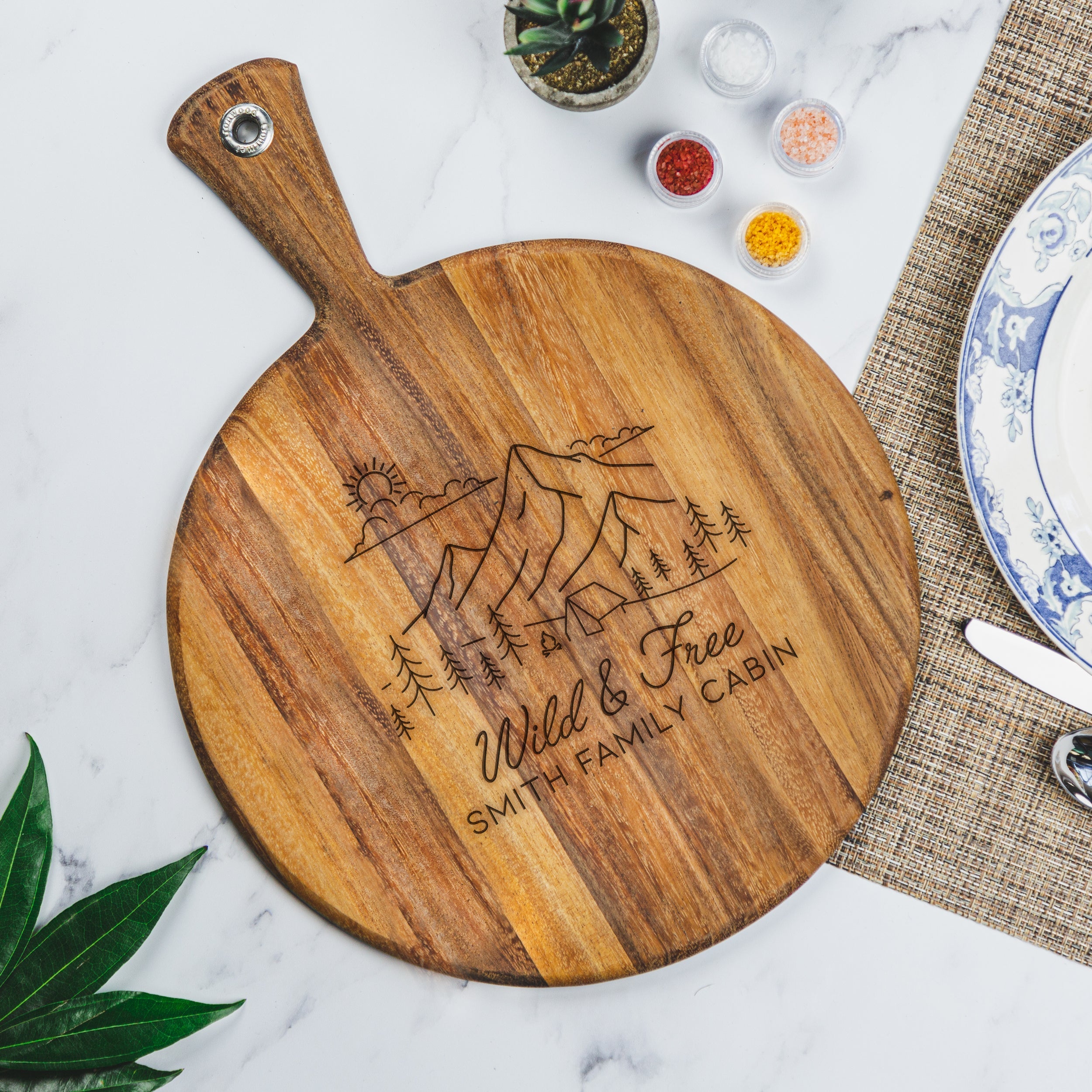 Mountain Themed Charcuterie Board,  Design: OD1