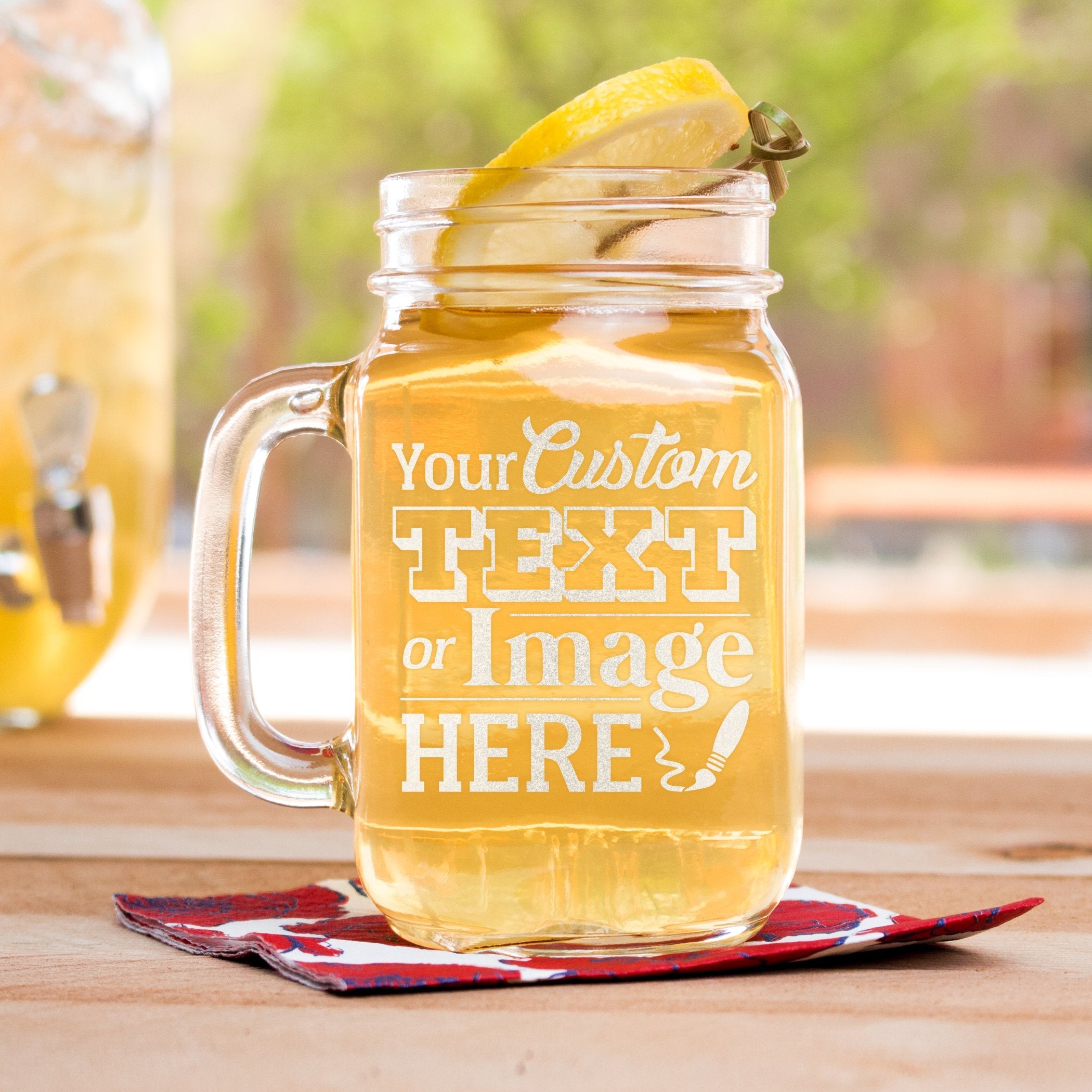 Engraved Mason Jars - Design: CUSTOM