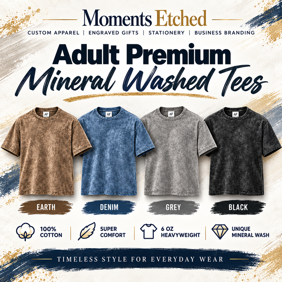Premium Mineral Washed Tee - Blank