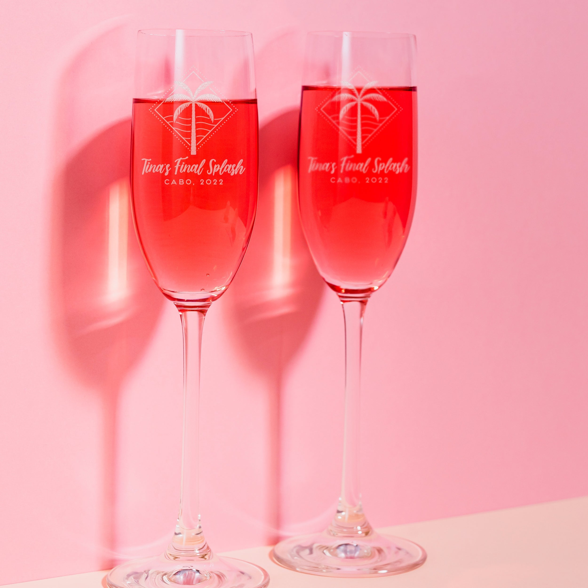 Beach-Themed Champagne Flute, Design: OD2