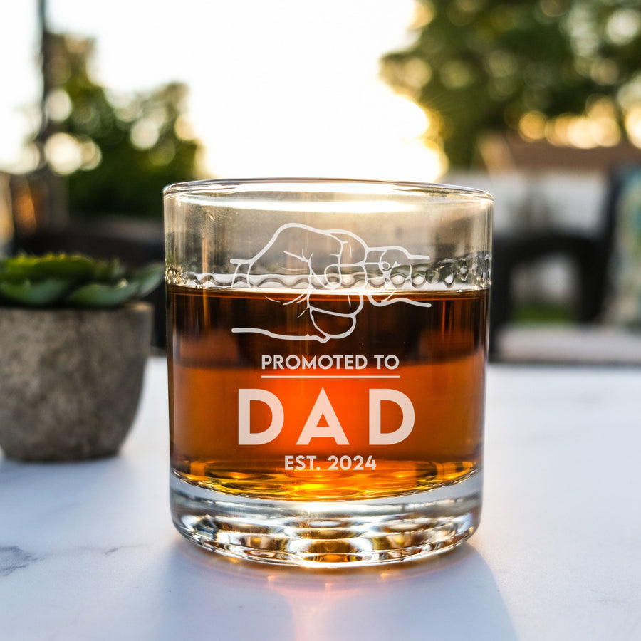 Personalized Baby Announcement Cocktail Glass, Design: FM12