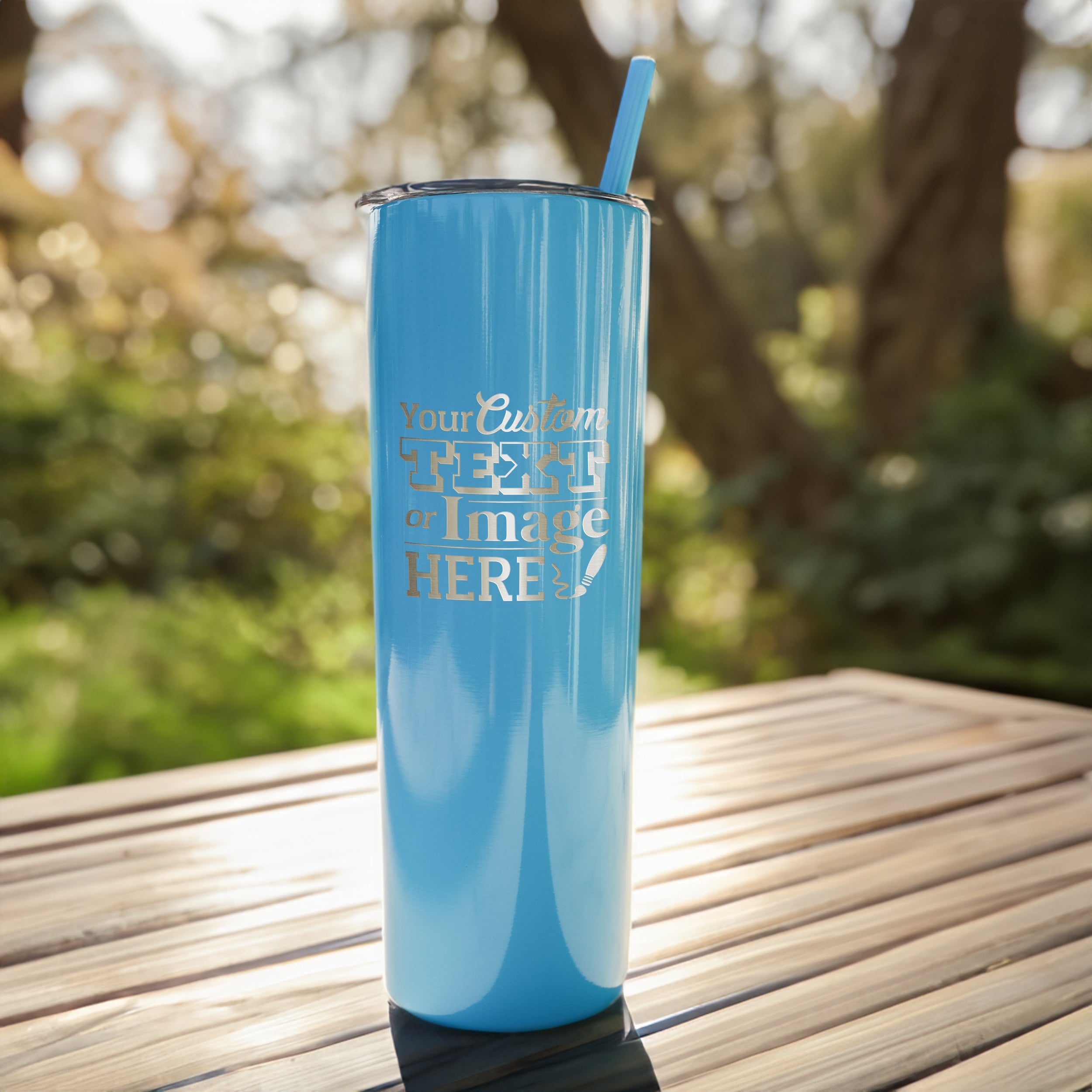 Custom Skinny Stainless Steel Tumbler, Design: CUSTOM