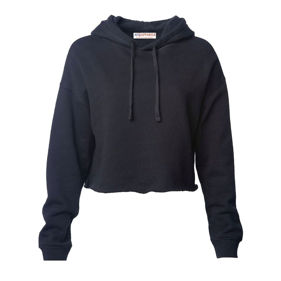1122 Women's Crop Hoodie - Black