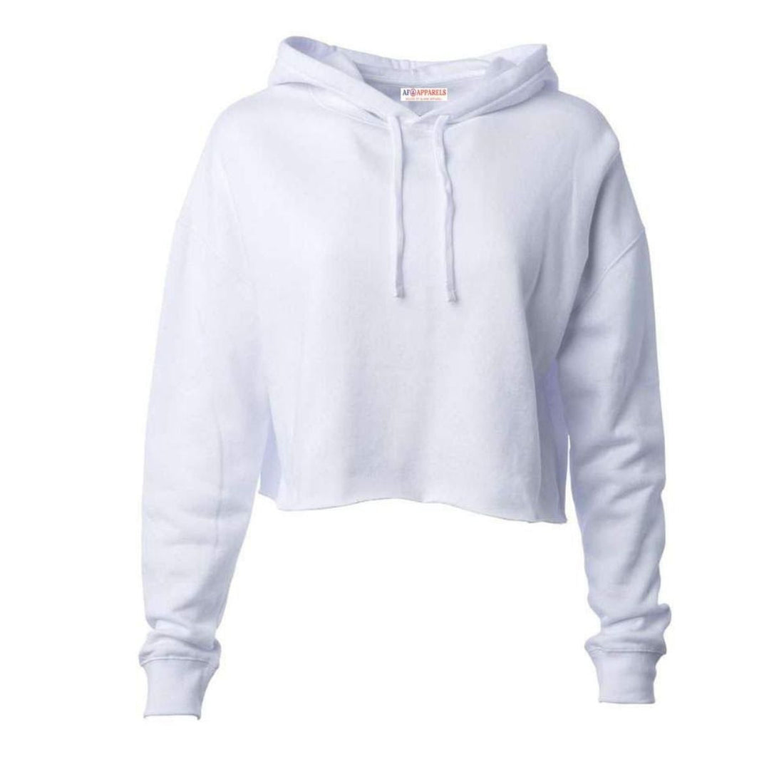 1122 Women's Crop Hoodie - White