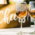 I Do Crew Etched Wine Glasses - Design: WG6
