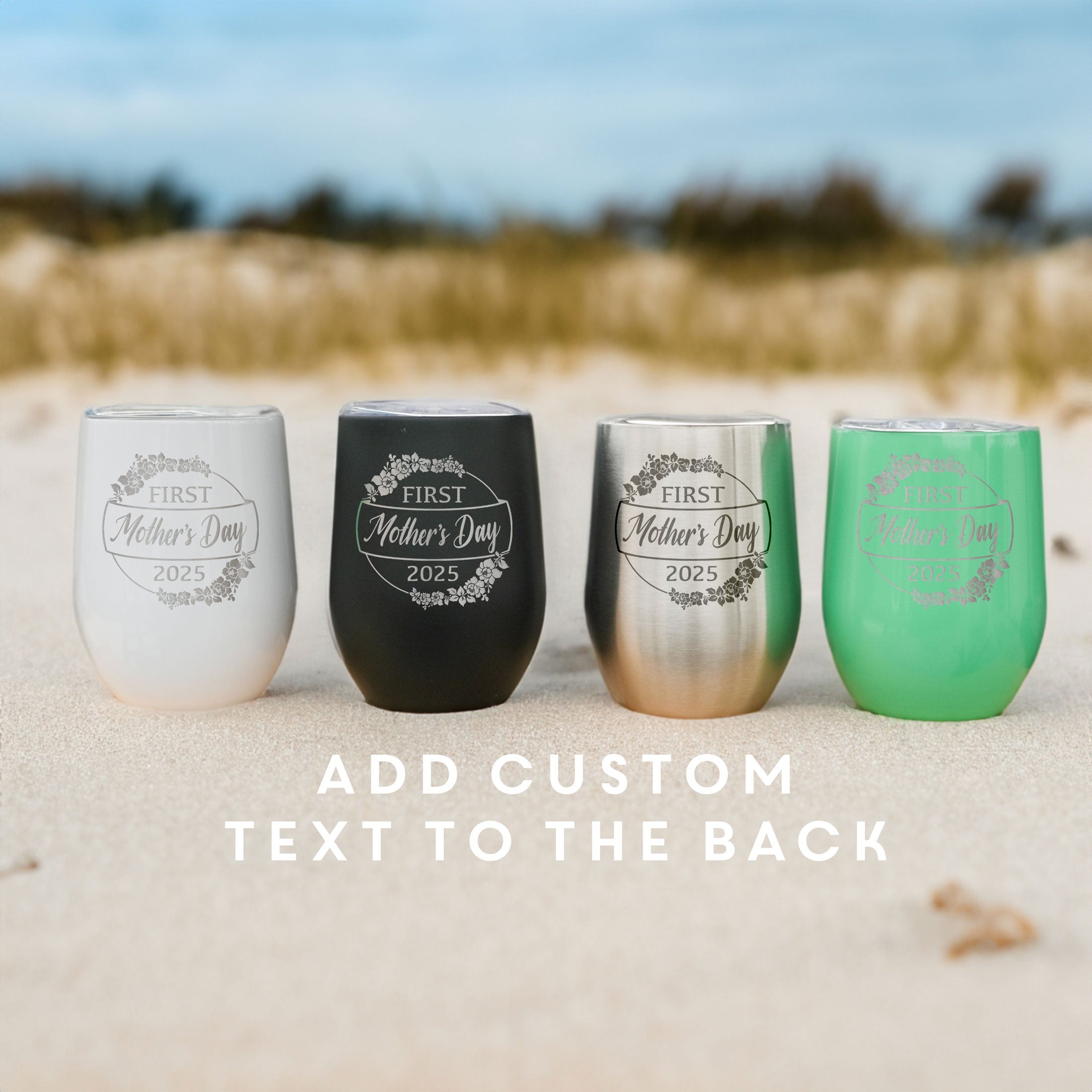 First Mother's Day 2025 Wine Tumbler - Design: MD6