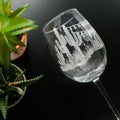 Desert Lights Personalized Wine Glass, Design: CACTUS3