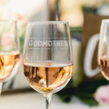 Personalized Godmother Wine Glass, Design: GDMA1