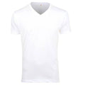 1003 Unisex V-Neck Tee - White