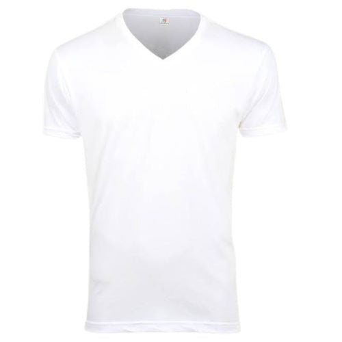 1003 Unisex V-Neck Tee - White