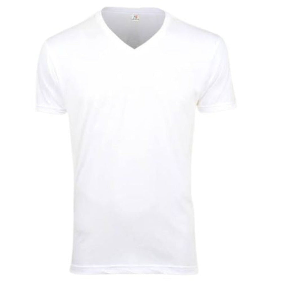 1003 Unisex V-Neck Tee - White