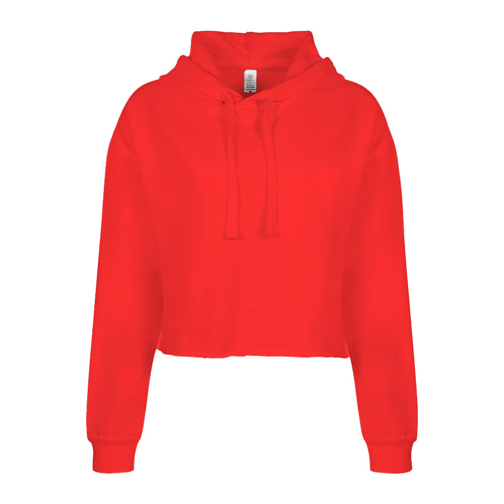 1122 Women's Crop Hoodie - Red