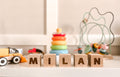 Custom Wooden Name Blocks