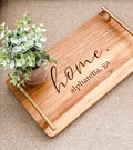 Wooden Serving Tray with Handles